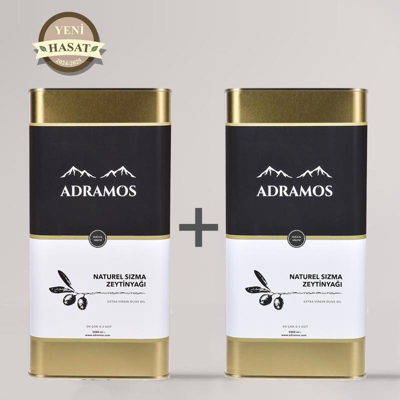 Yeni Hasat Adramos Soğuk Sıkım Naturel Sızma Zeytinyağı 10 Lt (10000 Ml)