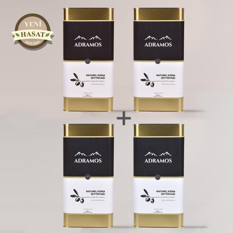 Yeni Hasat Adramos Soğuk Sıkım Naturel Sızma Zeytinyağı 20 Lt (20000 Ml)